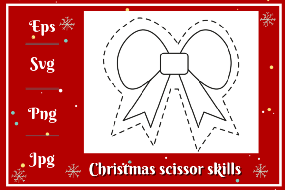 Christmas Scissor Skills: Festive Vector Graphics for Creative Designers