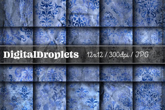 Elegant Damask Patterns: A Vintage Design Asset
