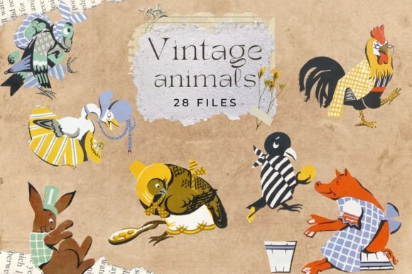 Enchanting Vintage Animals for Modern Design Projects