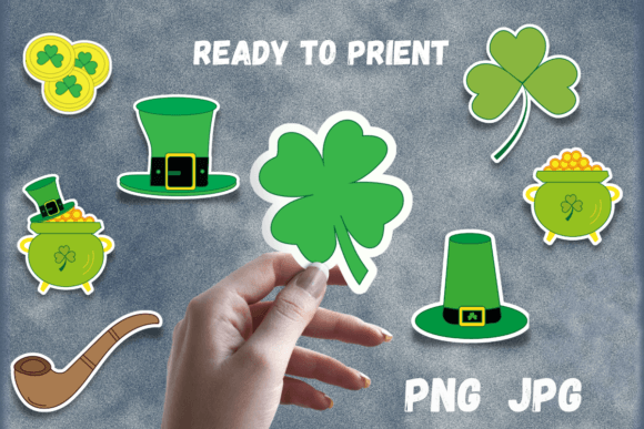 Festive Graphic Design: Printable St. Patrick's Day Stickers