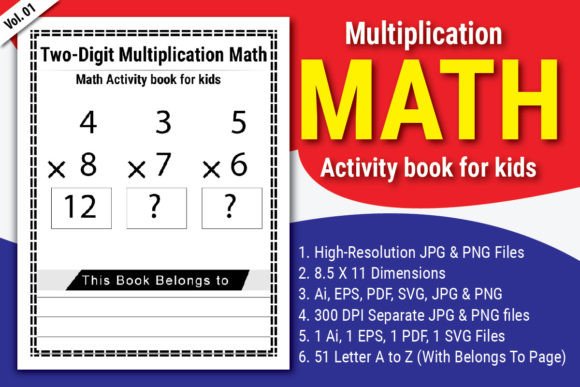 Multiplication Math Activity Book: A Design-Centric Asset