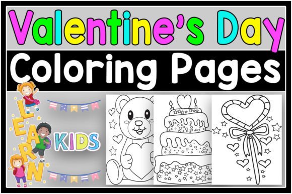 Valentine's Day Coloring Pages for Kids: A Design Resource