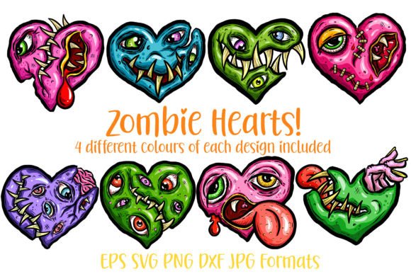 Zombie Love Heart: Creative Halloween Valentine Design Assets